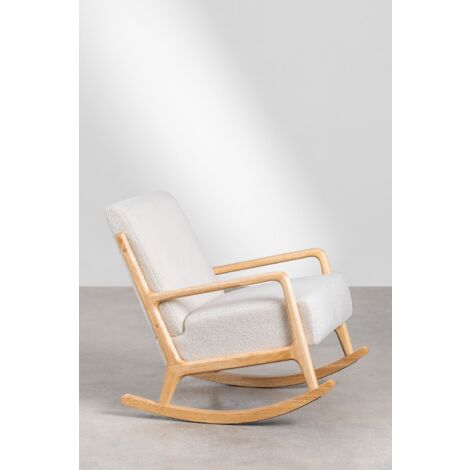 Fauteuil en bois d'hévéa Maylene
