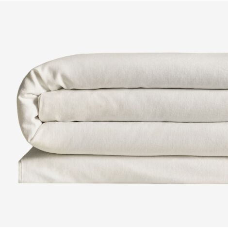 Housse de couette en lin 160 g/m² Sorana SKLUM Blanc (1/5)
