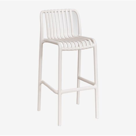 Tabouret de jardin empilable en polypropylène Wendell SKLUM Tapioca Beige ↑75 cm