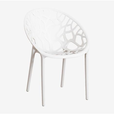Sklum – Chaise pliante empilable en polypropylène – Design élégant – Résistante aux intempéries – Confort optimal pour espaces extérieurs