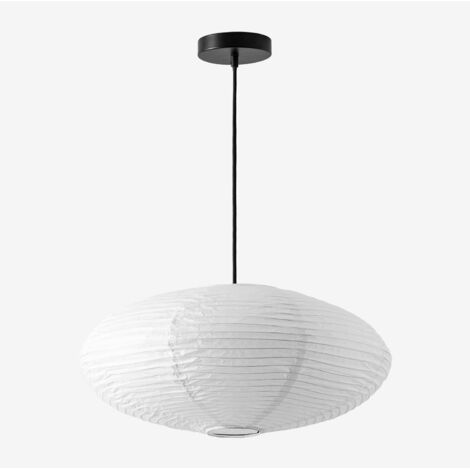 Sklum – Suspension en papier de riz – Hauteur 163 cm – Largeur 50 cm – Culot E-27 – Éclairage doux et chaleureux – Design japonais