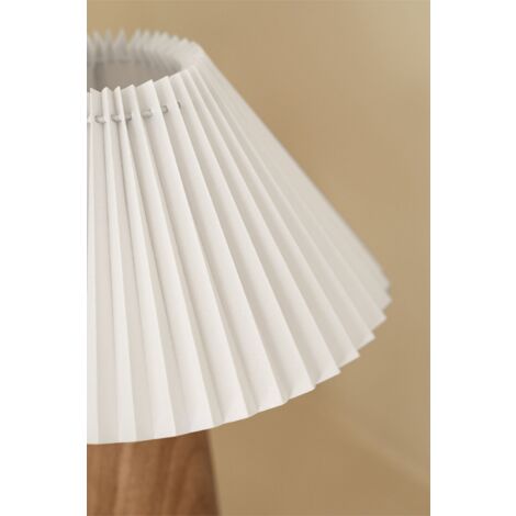 Lampe de table en bois Jeremaia SKLUM Blanc - Bois Naturel