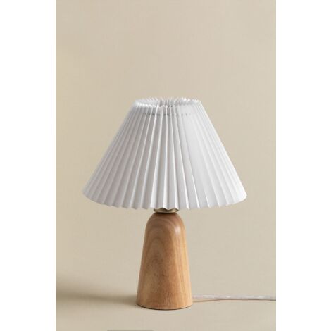 Lampe de table en bois Jeremaia SKLUM Blanc - Bois Naturel