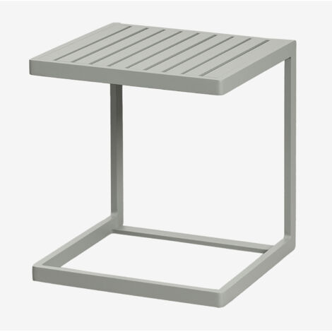 Table d'appoint de jardin carrée 40x40 cm en aluminium Dulem SKLUM Vert Kaki