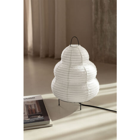 Lampe de table en papier de riz (↑34 cm) Gogian SKLUM Blanc