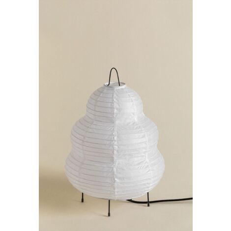 Lampe de table en papier de riz (↑34 cm) Gogian SKLUM Blanc