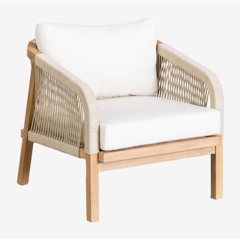 Fauteuil en bois d'acacia Dubai SKLUM (1/5)