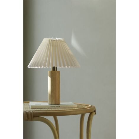 Lampe de table en bois d'hévéa Gaines SKLUM  Ø30 cm