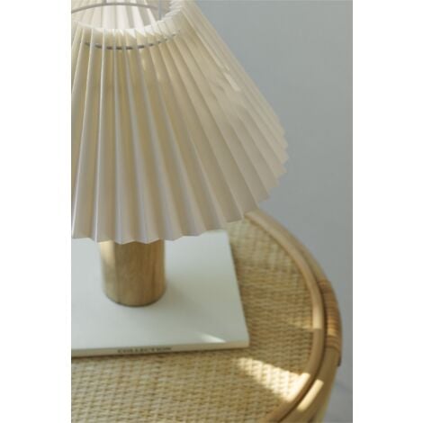 Lampe de table en bois d'hévéa Gaines SKLUM  Ø30 cm