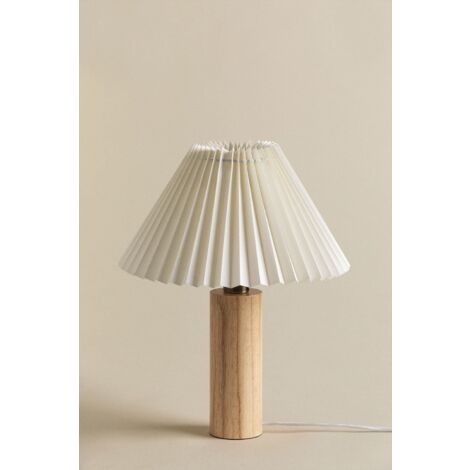 Lampe de table en bois d'hévéa Gaines SKLUM  Ø30 cm