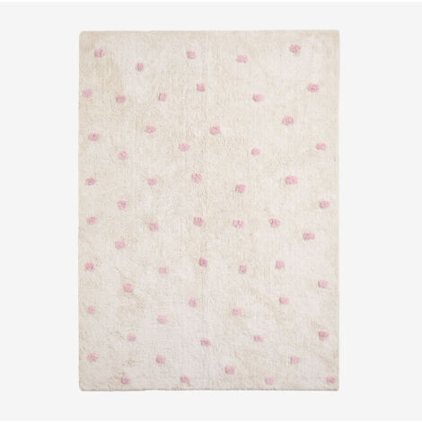 Tapis en coton (170x120 cm) Jankiel Kids SKLUM Rose Peonia