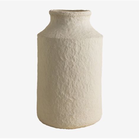 Bloomingville Vase Décoratif En Papier Mâché – Gris – Design Danois – 25x7x36 Cm
