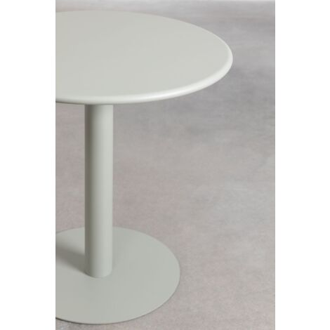 Table de Salle à Manger Ronde en Métal (Ø70 cm) Mizzi SKLUM Vert Kaki