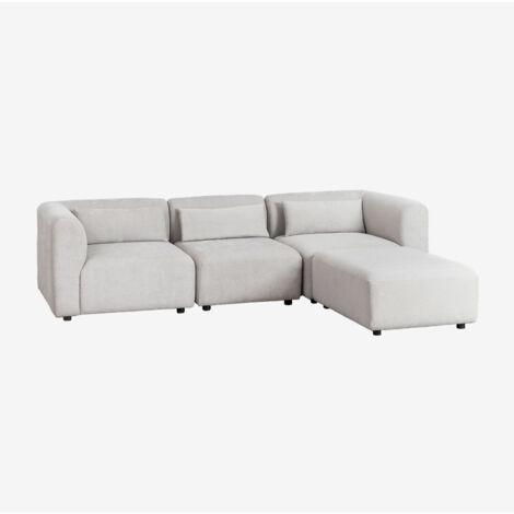 Canapé modulable 3 pièces Fogler avec pouf SKLUM (1/5)