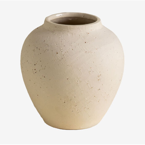 Sklum – Vase en céramique 16 cm – Texture rugueuse – Élégant pour décoration intérieure – S'harmonise avec tous les styles