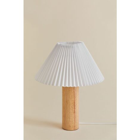 Lampe de table en bois d'hévéa Gaines SKLUM  Ø40 cm