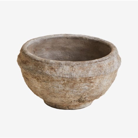 Bol décoratif en terre cuite Agnon SKLUM Marron pierre Ø17 cm