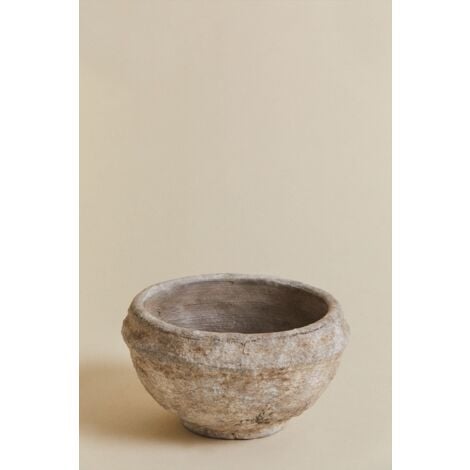 Bol décoratif en terre cuite Agnon SKLUM Marron pierre Ø17 cm