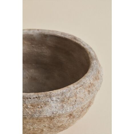 Bol décoratif en terre cuite Agnon SKLUM Marron pierre Ø17 cm