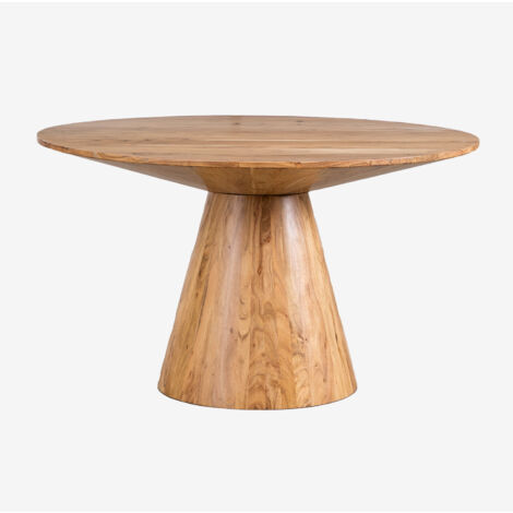 Table à manger ronde en bois d'acacia (Ø140 cm) Weymar SKLUM