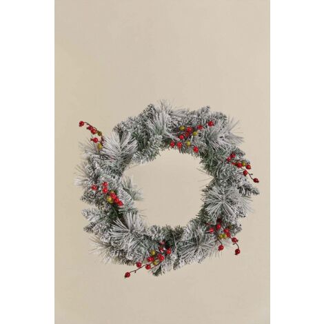 Couronne De Noël Lumineuse 400 LED (D48 Cm) Blanc Chaud - Couronne Et Branche - Eminza