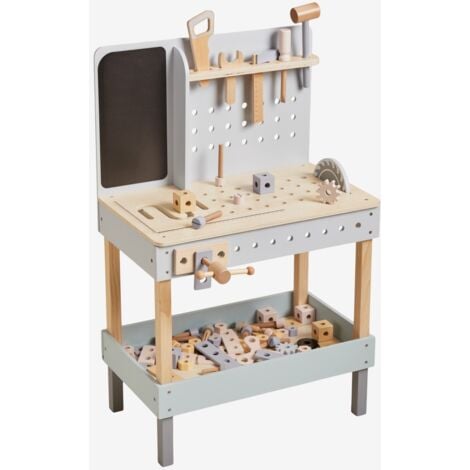 Banc à outils en bois pour enfants Albiore SKLUM Bleu ciel