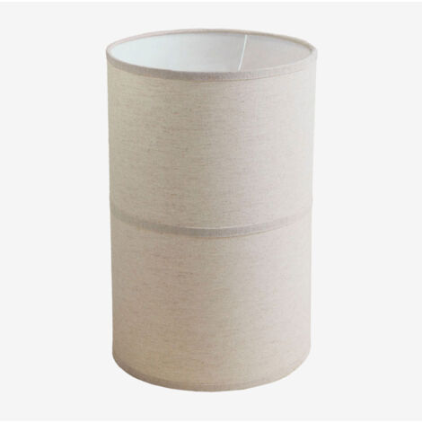 Abat-jour en coton recyclé Olinda SKLUM Blanc Gardenia Ø25 cm