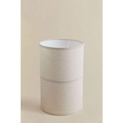 Abat-jour en coton recyclé Olinda SKLUM Blanc Gardenia Ø25 cm