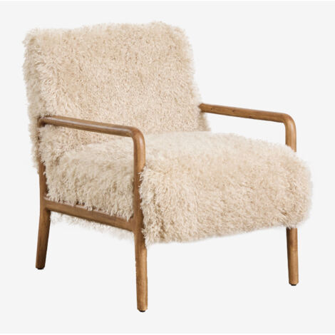 Lot de 2 fauteuils en bois d'hévéa Maylene SKLUM