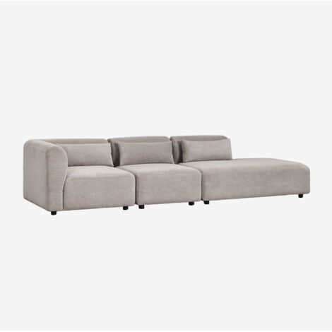Canapé modulaire d'angle 3 pièces Fogler avec méridienne droite SKLUM (1/5)