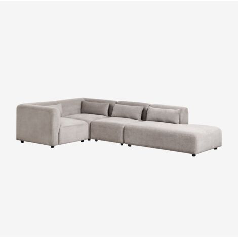 Canapé d'angle modulaire 4 pièces Fogler avec méridienne droite SKLUM (1/5)