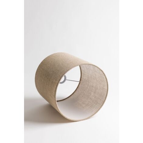 Abat-jour en tissu Arlina SKLUM Beige Lin Ø30 cm - ↑30 cm