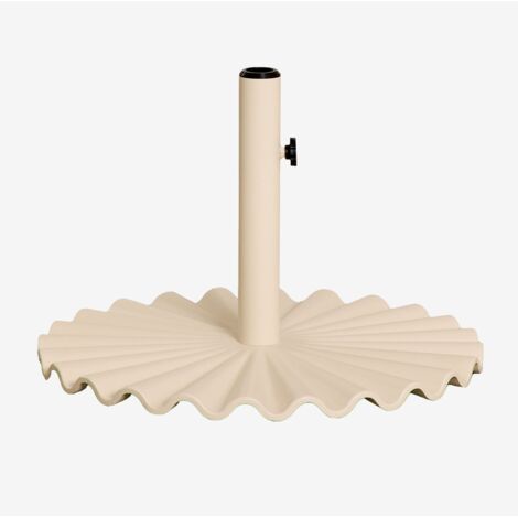 Sklum – Pied de parasol rond 60Øcm en acier coulé – Finition mate élégante – Compatible mâts Ø3,5/4/5cm – Poids 22,9kg pour stabilité