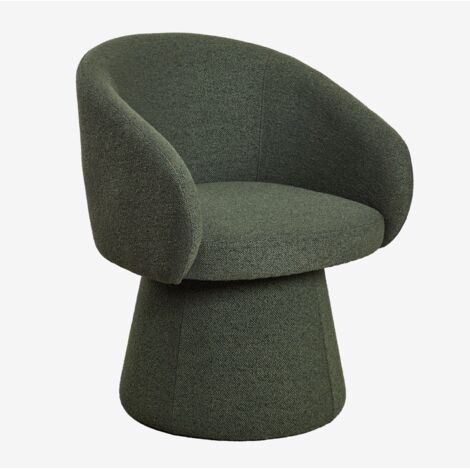 Lot de 4 chaises de salle à manger pivotantes rembourrées Flavian avec accoudoirs SKLUM (1/5)
