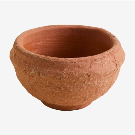 Bol décoratif en terre cuite Agnon SKLUM Rouge Sienna Ø17 cm