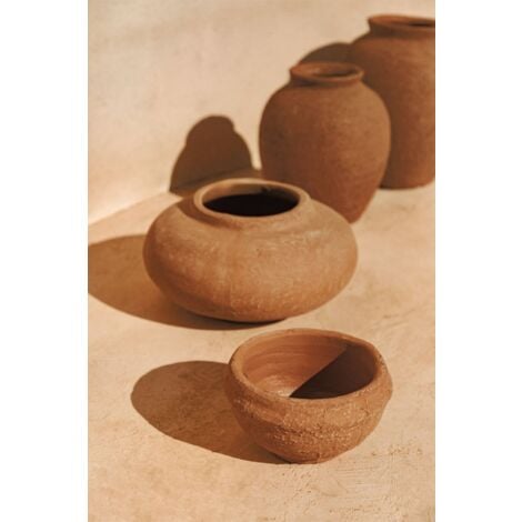 Bol décoratif en terre cuite Agnon SKLUM Rouge Sienna Ø17 cm