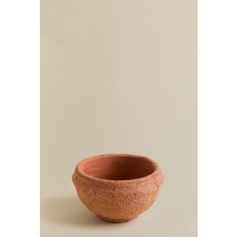 Bol décoratif en terre cuite Agnon SKLUM Rouge Sienna Ø17 cm