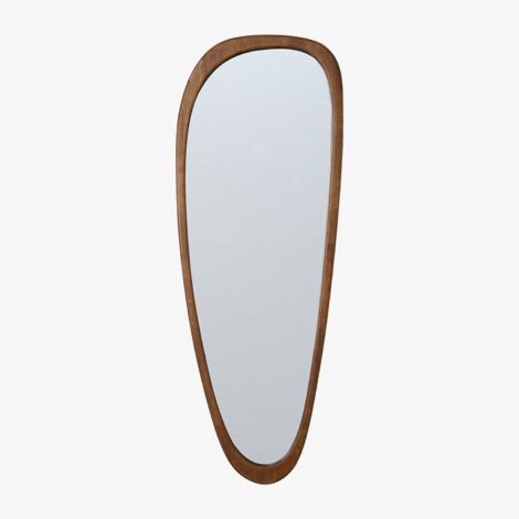 Sklum – Miroir mural en chêne Arbidel 60 x 165 cm – Verre flotté 4mm – Silhouette organique pour décoration moderne – Résistant et durable