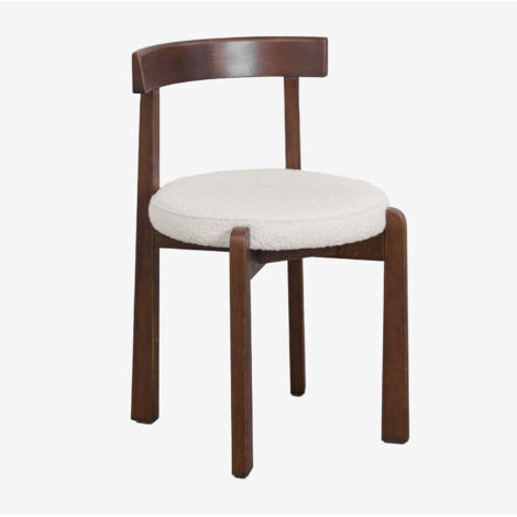 Chaise de salle à manger en chêne de Manille avec rembourrage SKLUM (1/5)