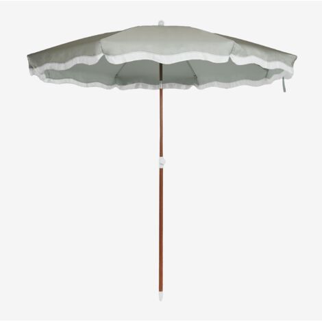 Parasol Jarko Ø230 cm en tissu et acier SKLUM Vert Kaki