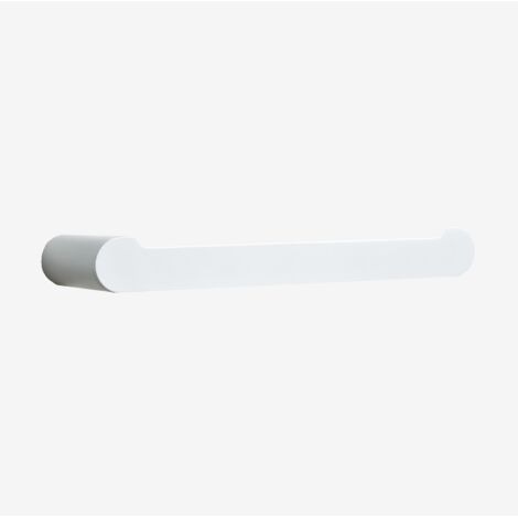 Porte-serviettes mural avec barre ↔︎20cm pour salle de bain en acier inoxydable Alameda SKLUM Blanc (1/5)