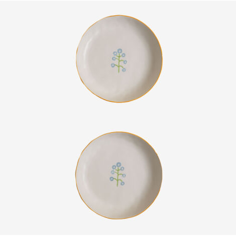 Pack de 2 assiettes creuses en grès Marneda SKLUM Multicouleur Classic (1/5)