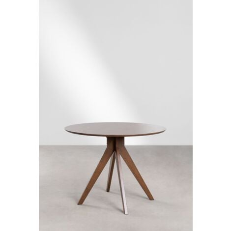 Table de salle à manger ronde Ø100 cm en bois Sekiz SKLUM