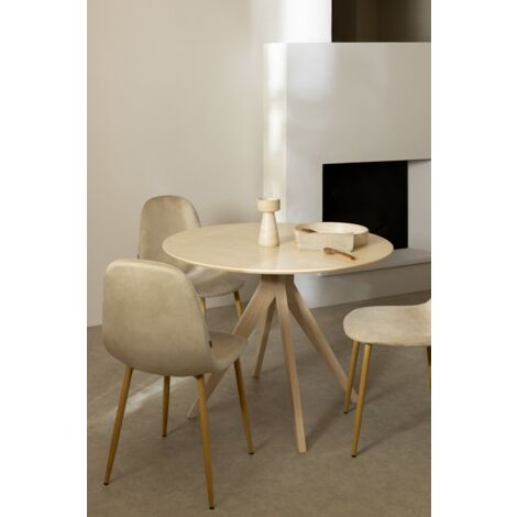 Table de salle à manger ronde Ø100 cm en bois Sekiz SKLUM
