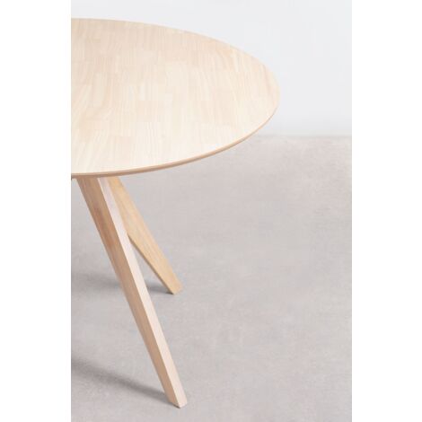 Table de salle à manger ronde Ø100 cm en bois Sekiz SKLUM