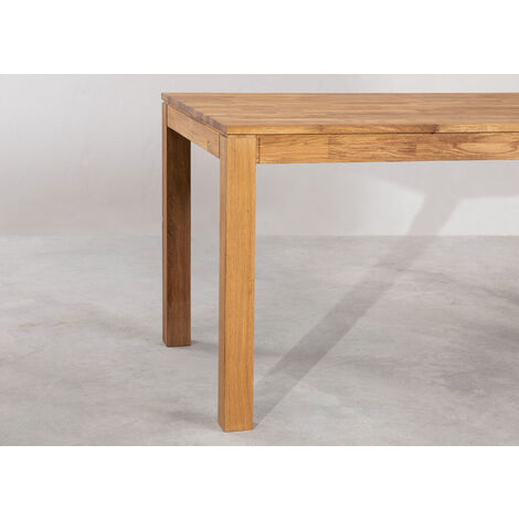 Table à Manger Rectangulaire en Chêne (140x80 cm) Romer - SKLUM