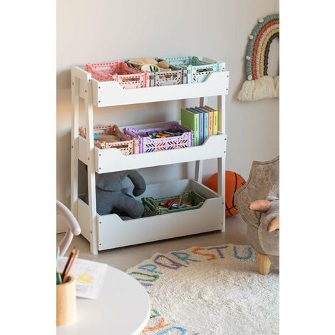 Chariot de rangement en bois Tedis Kids - SKLUM