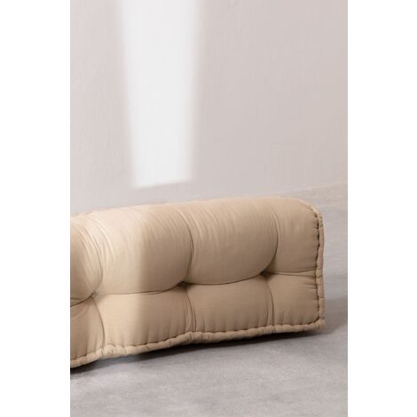 Dossier pour canapé modulaire en coton Yebel SKLUM Brun Blé