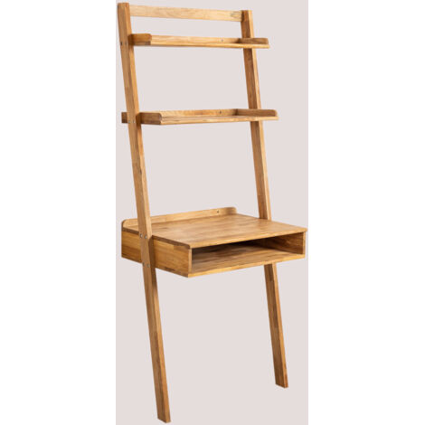 Bureau avec étagères en bois Zina Style SKLUM