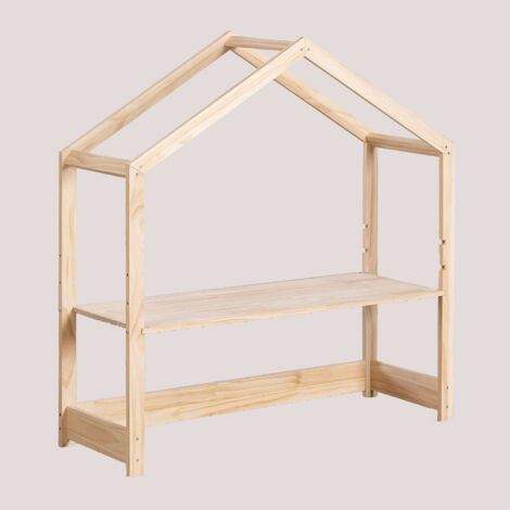 Bureau réglable en hauteur en bois de pin Estudi Kids SKLUM